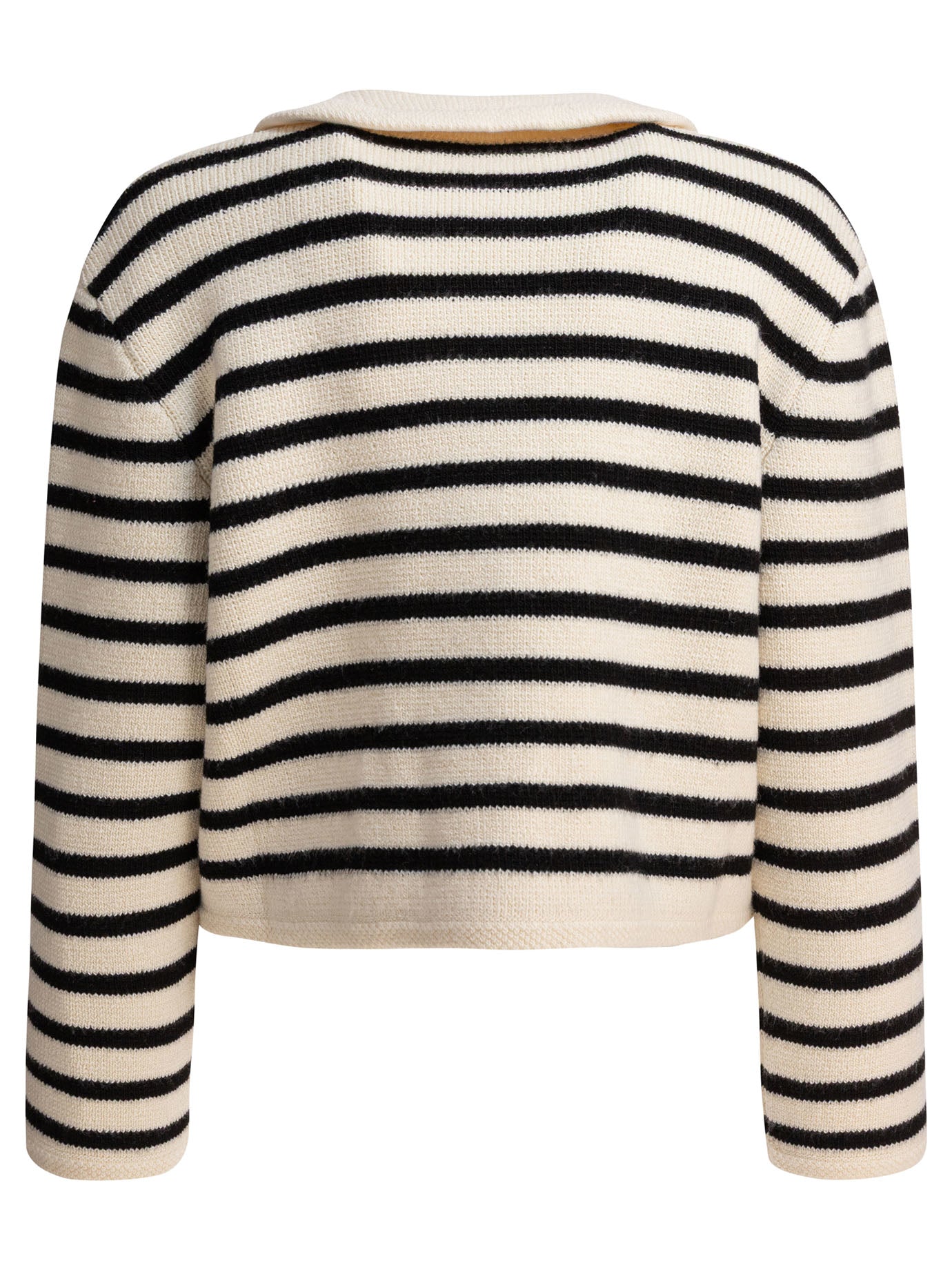 Striped Wool Cardigan Jacket