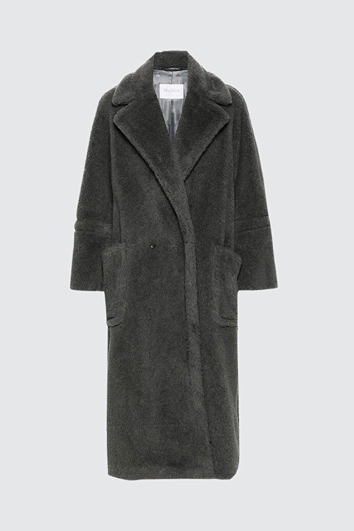 Oversized alpaca and wool Teddy coat