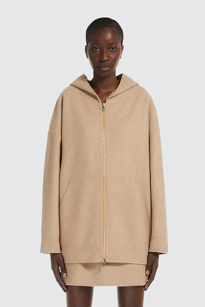 Oversized wool and cashmere sweatshirt