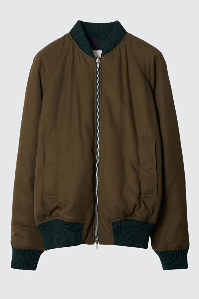 Reversible Check Bomber Jacket