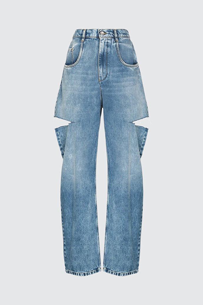 Slash Detail Denim Jeans