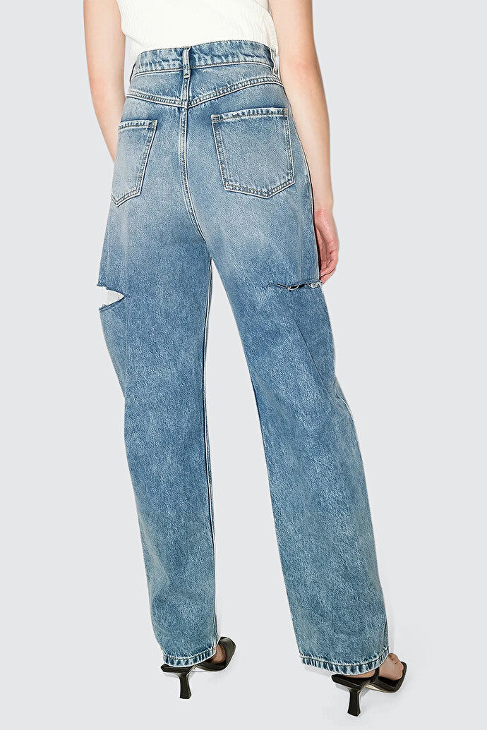 Slash Detail Denim Jeans