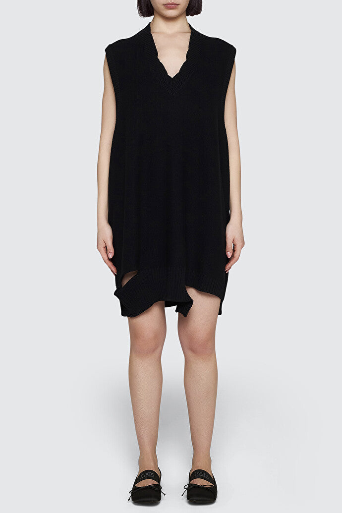 Wool Blend Knit Mini Dress