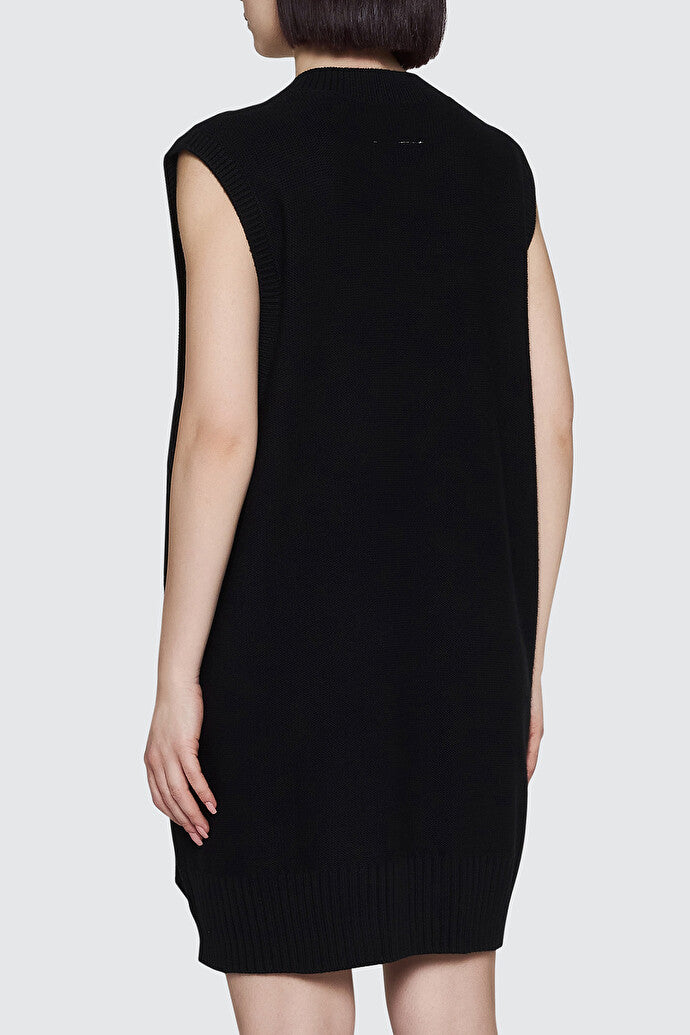 Wool Blend Knit Mini Dress