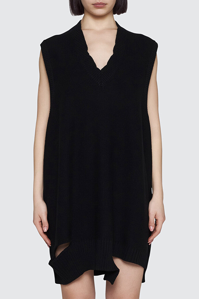 Wool Blend Knit Mini Dress