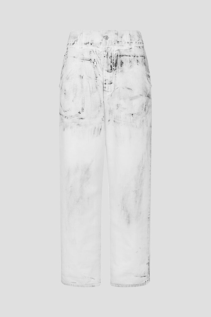 Cotton Bull Pants Laurel Crown Patch