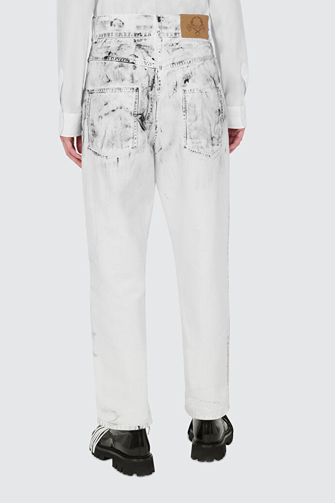 Cotton Bull Pants Laurel Crown Patch