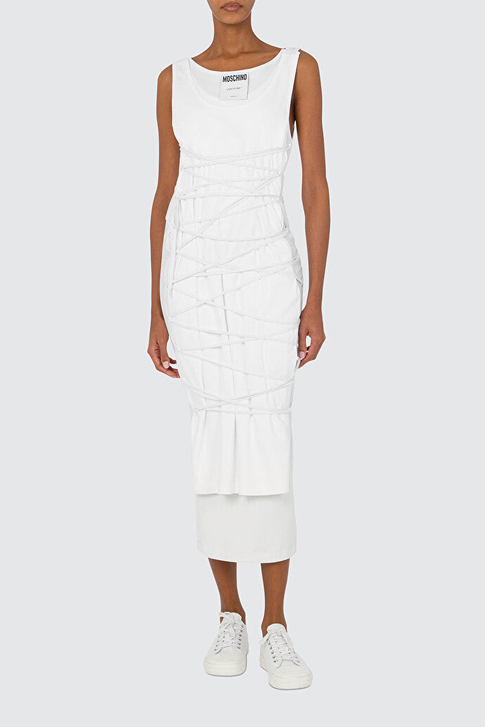 Stretch Cotton Lace Dress