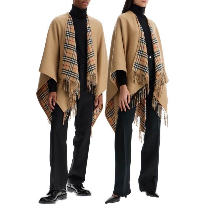 Reversible Checked Cape