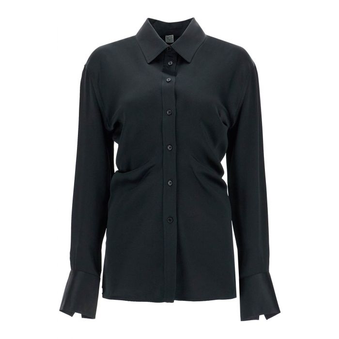 Slouch Wait Satin Shirt