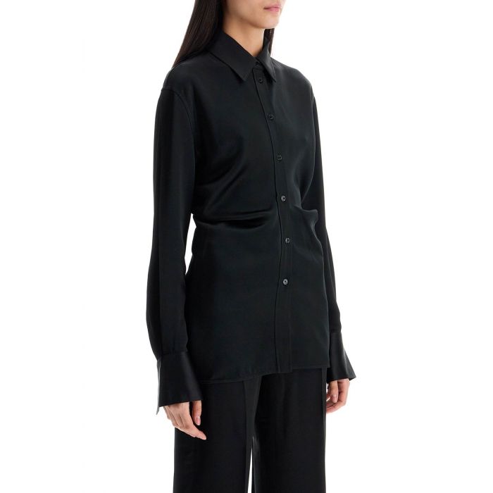 Slouch Wait Satin Shirt