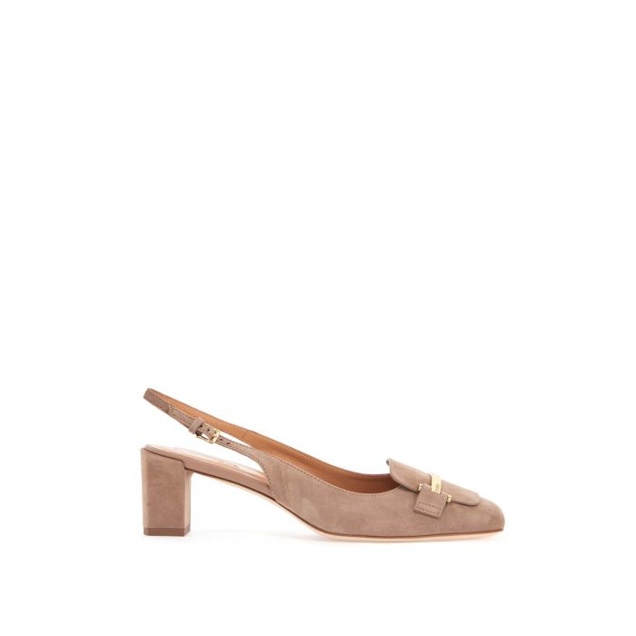 Suede Slingback Pumps