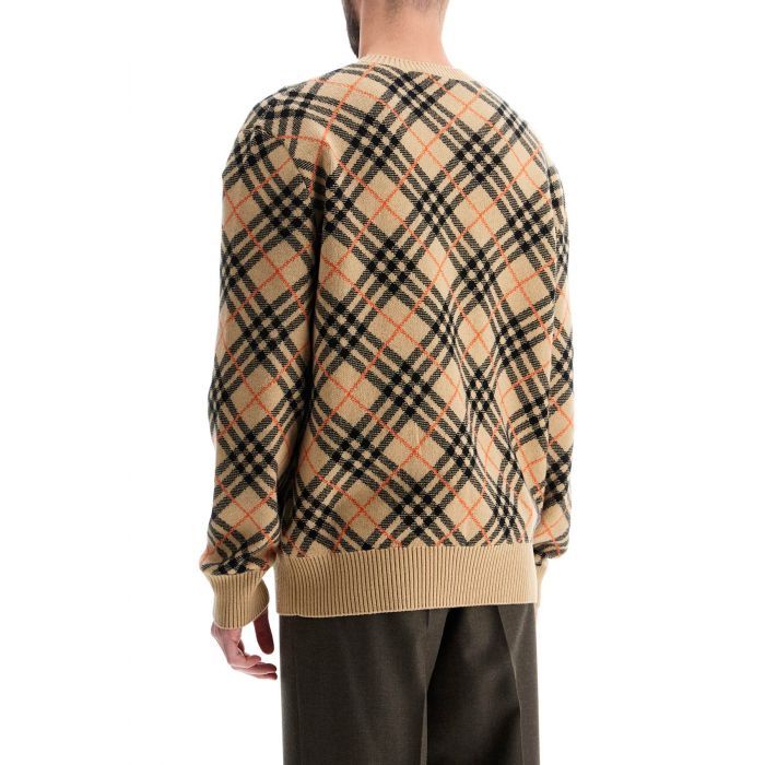 Check Cashmere Sweater