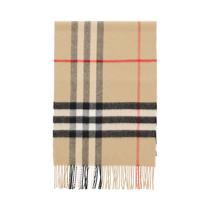 Cashmere Giant Check Scarf