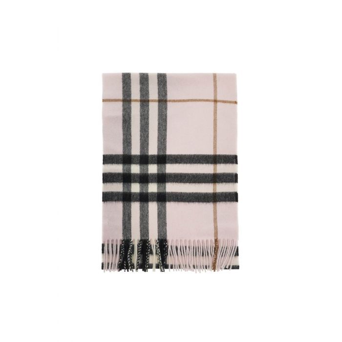 Check cashmere scarf