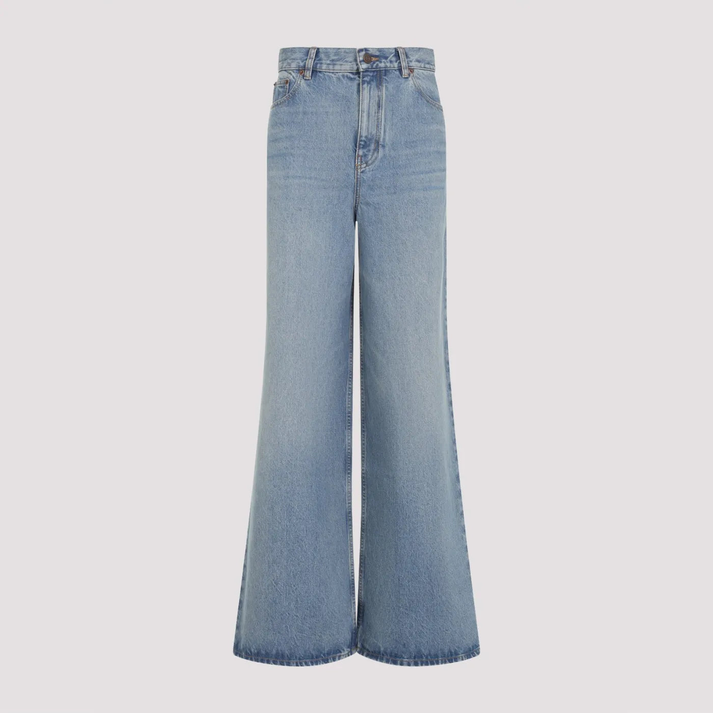 High-rise Wide Denim