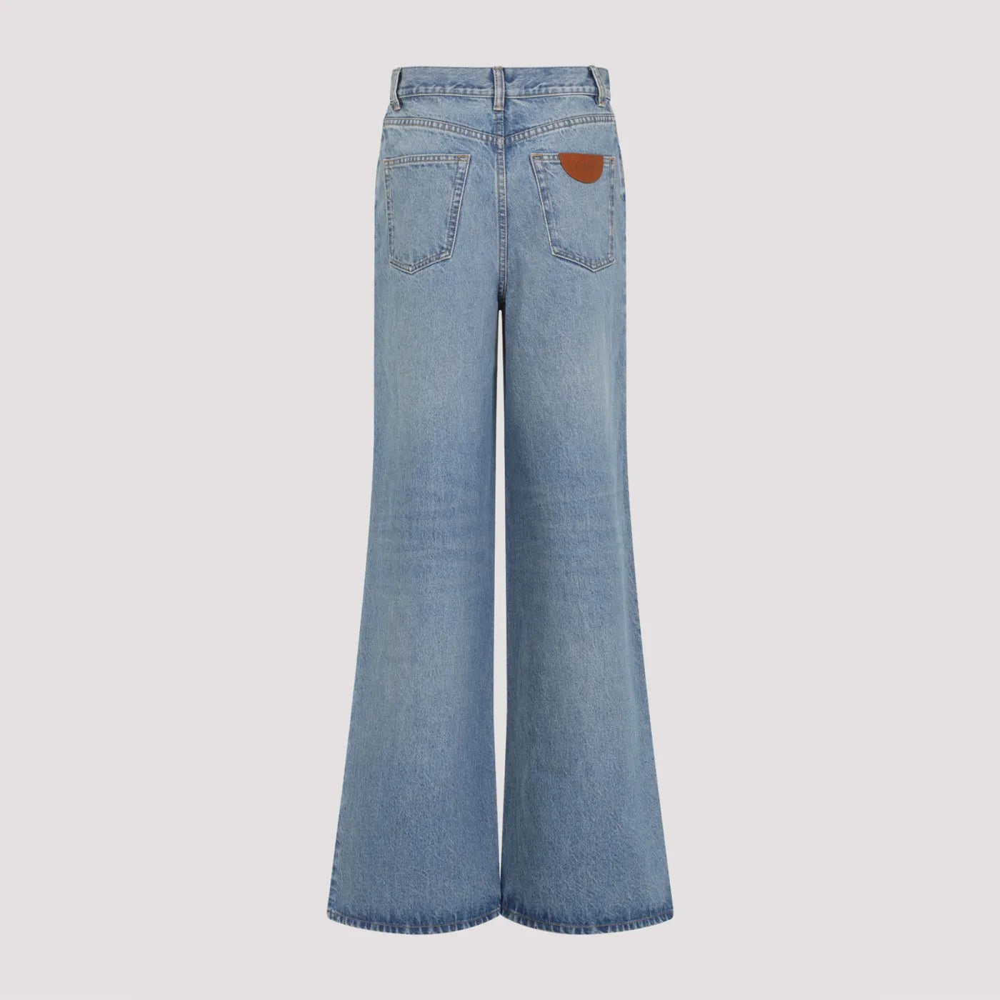 High-rise Wide Denim