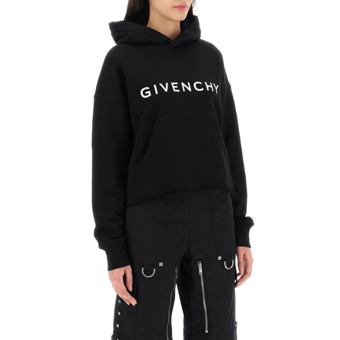 Logo Crop Hoodie