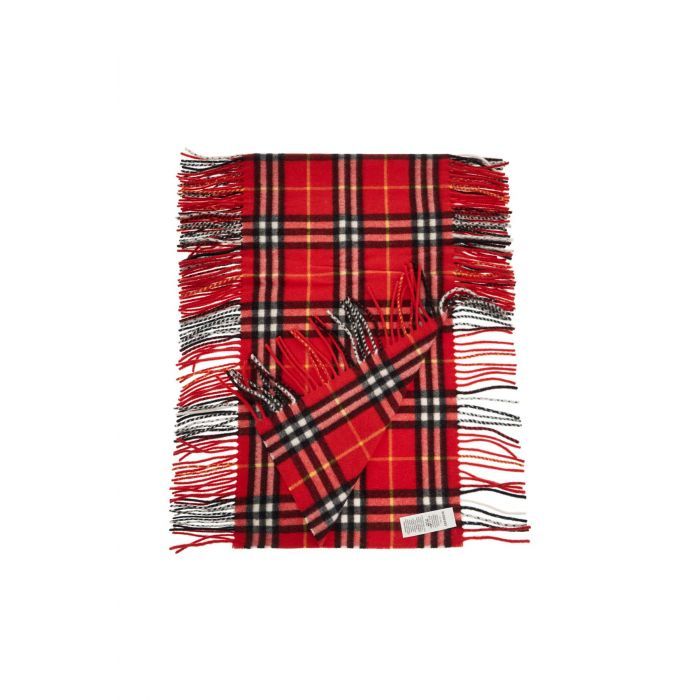 Check Cashmere Happy Scarf