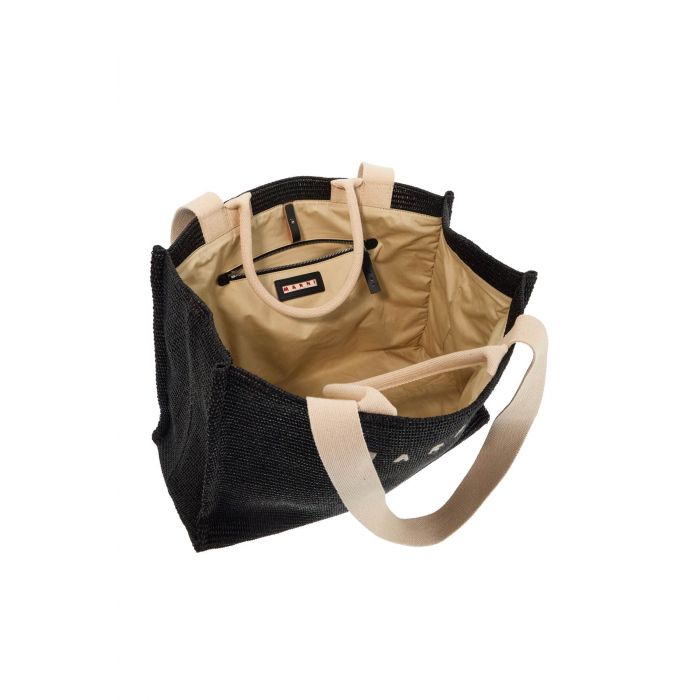 Large Raffia Effect Tote Bag