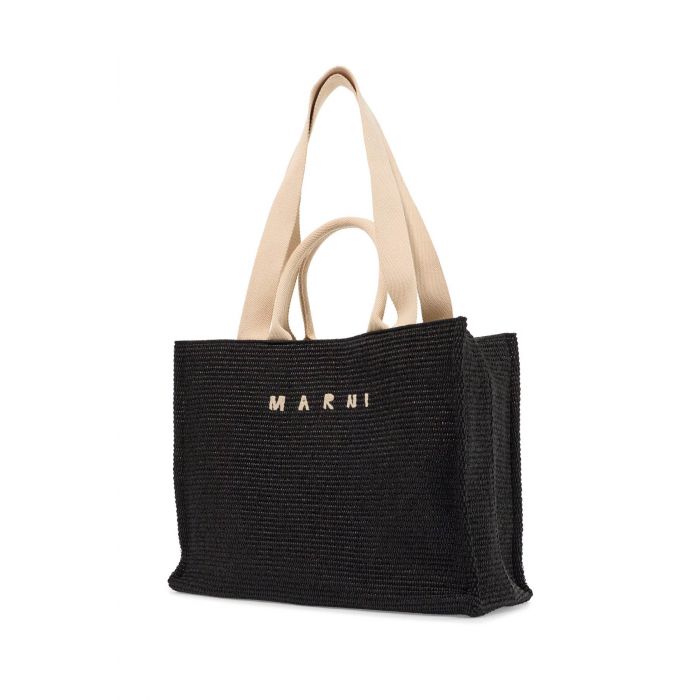Large Raffia Effect Tote Bag