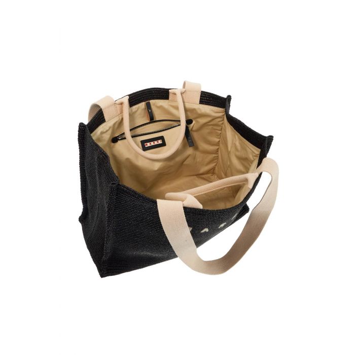 Large Raffia Effect Tote Bag