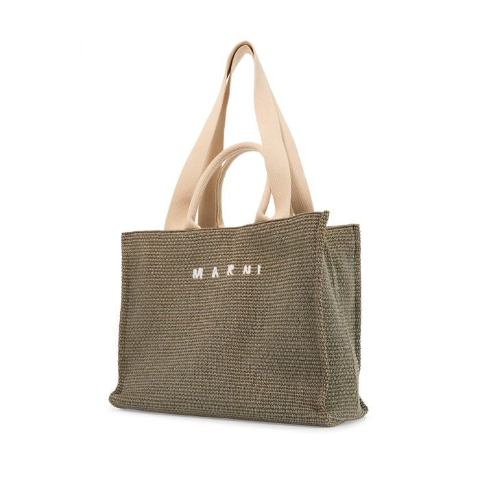 Large Raffia Effect Tote Bag