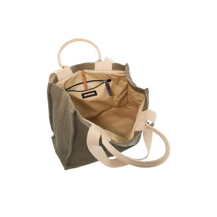 Large Raffia Effect Tote Bag