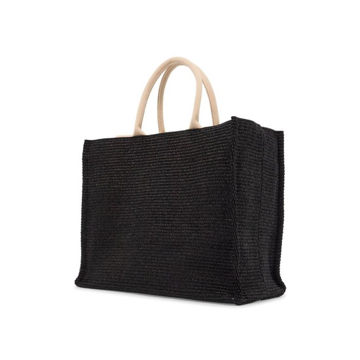 Large Raffia Effect Tote Bag
