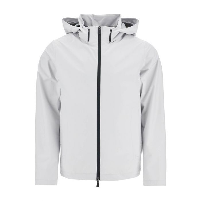 hood light gray polyester waterproof bomber
