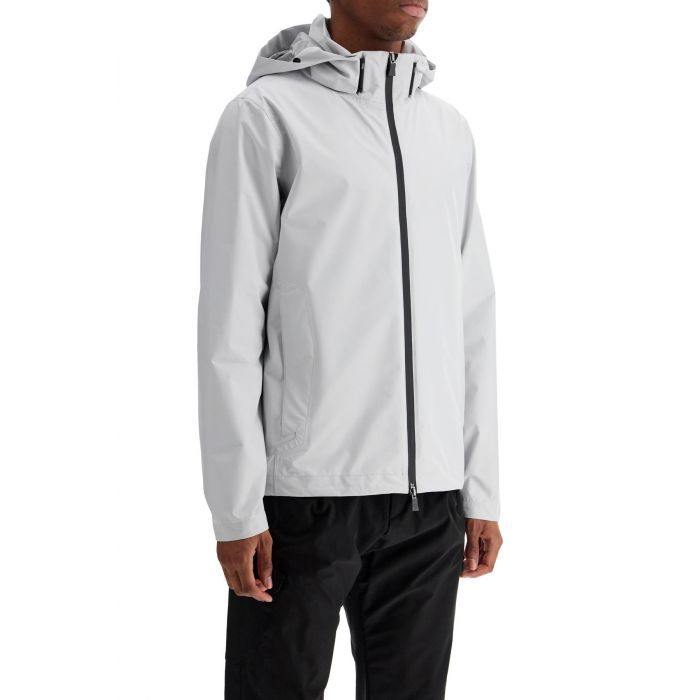 hood light gray polyester waterproof bomber