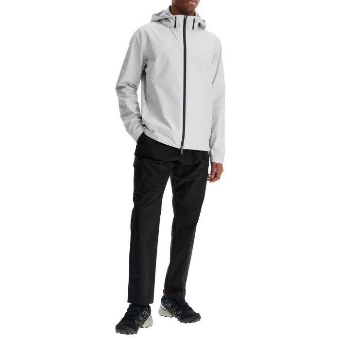 hood light gray polyester waterproof bomber