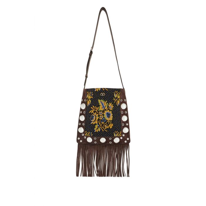 Floral Logo Crossbody Bag