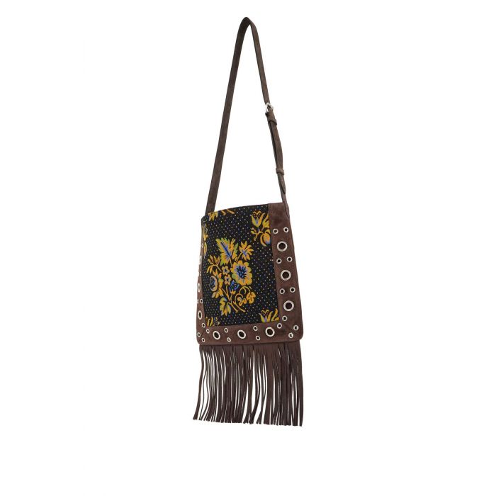 Floral Logo Crossbody Bag