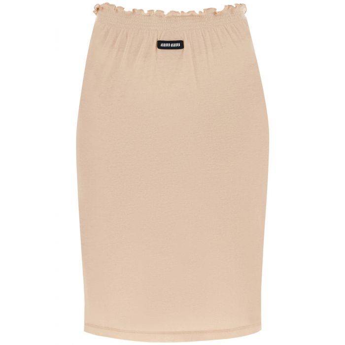 Ribbed Jersey Skirt