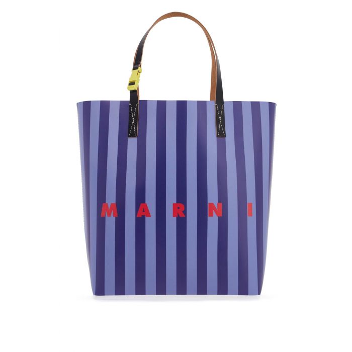Striped Tribeca Shopping Bag