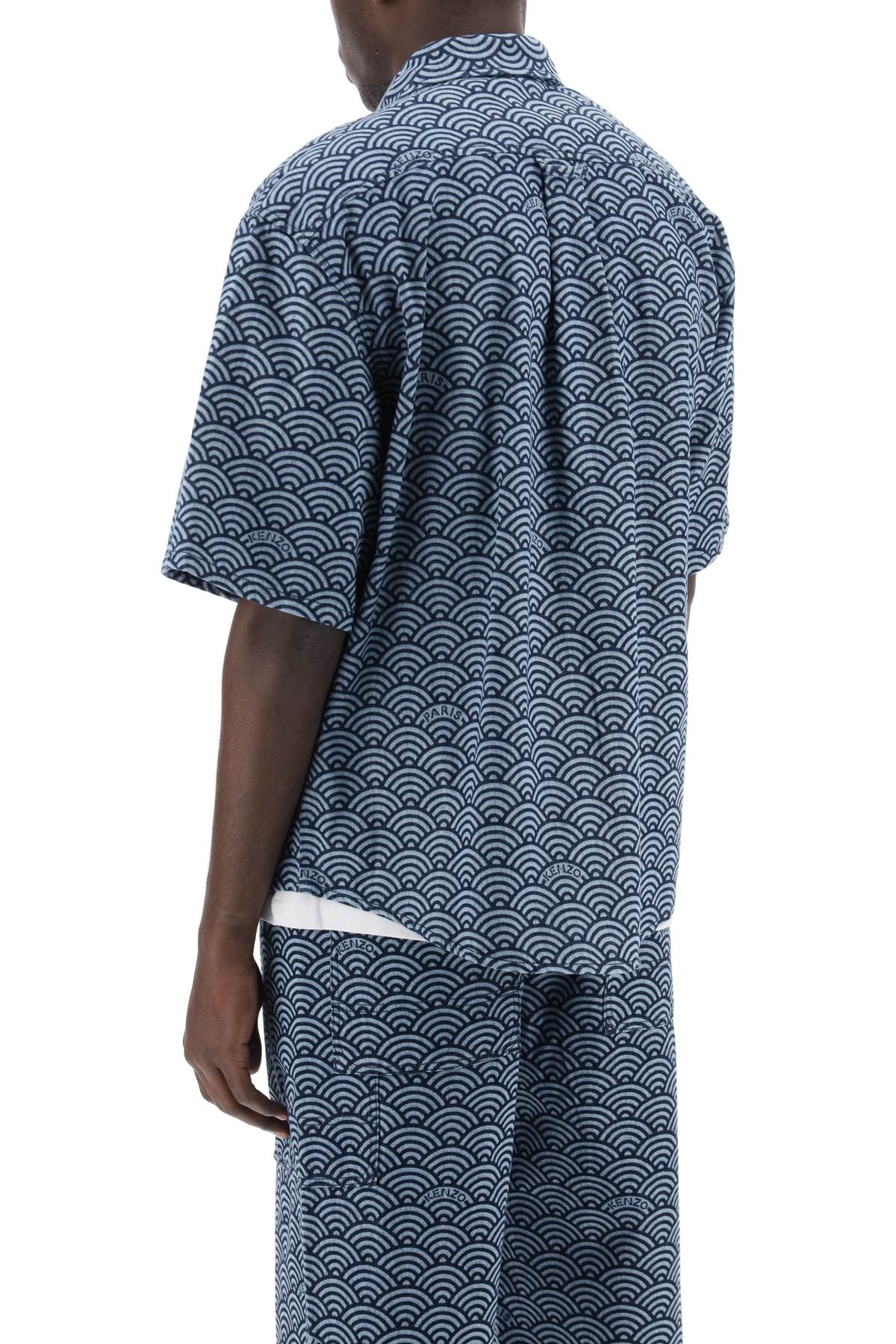 Kenzo Seigaiha Denim Shirt