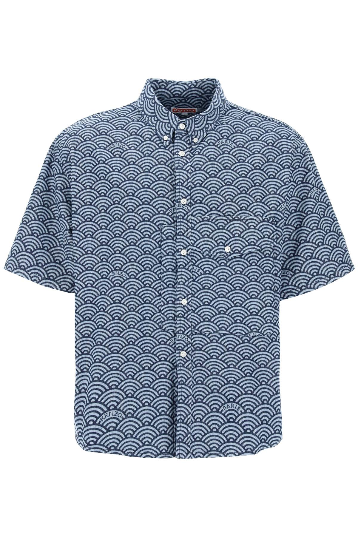 Kenzo Seigaiha Denim Shirt