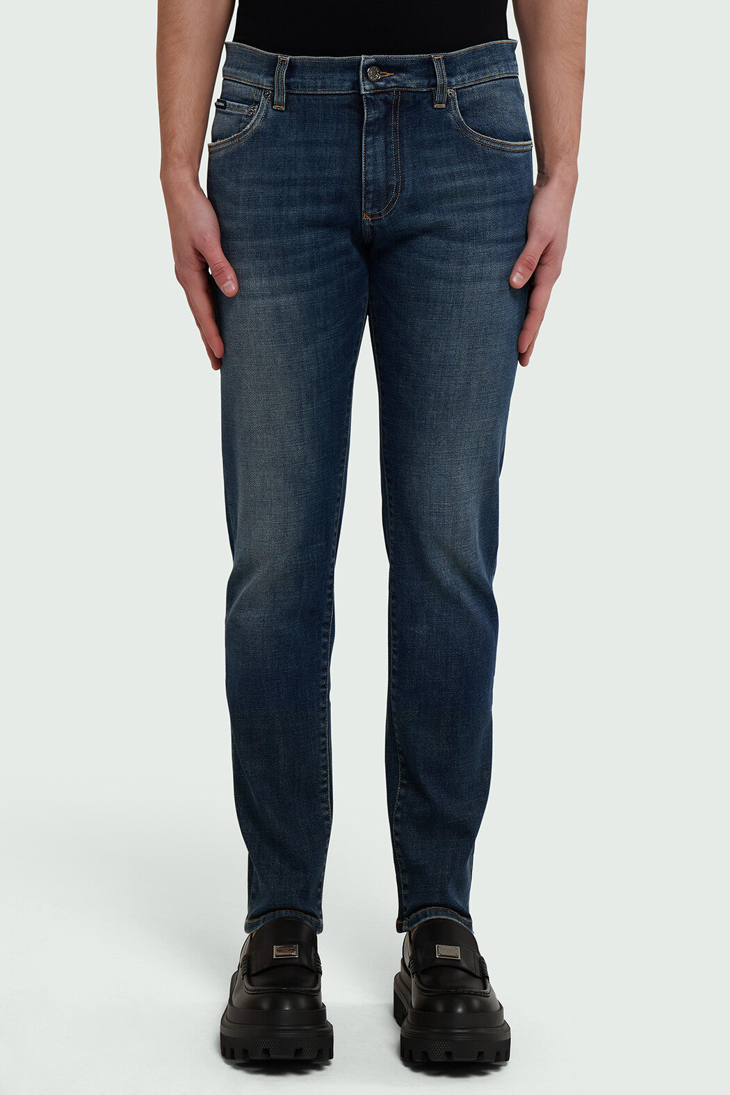Logo Plate Slim Jeans
