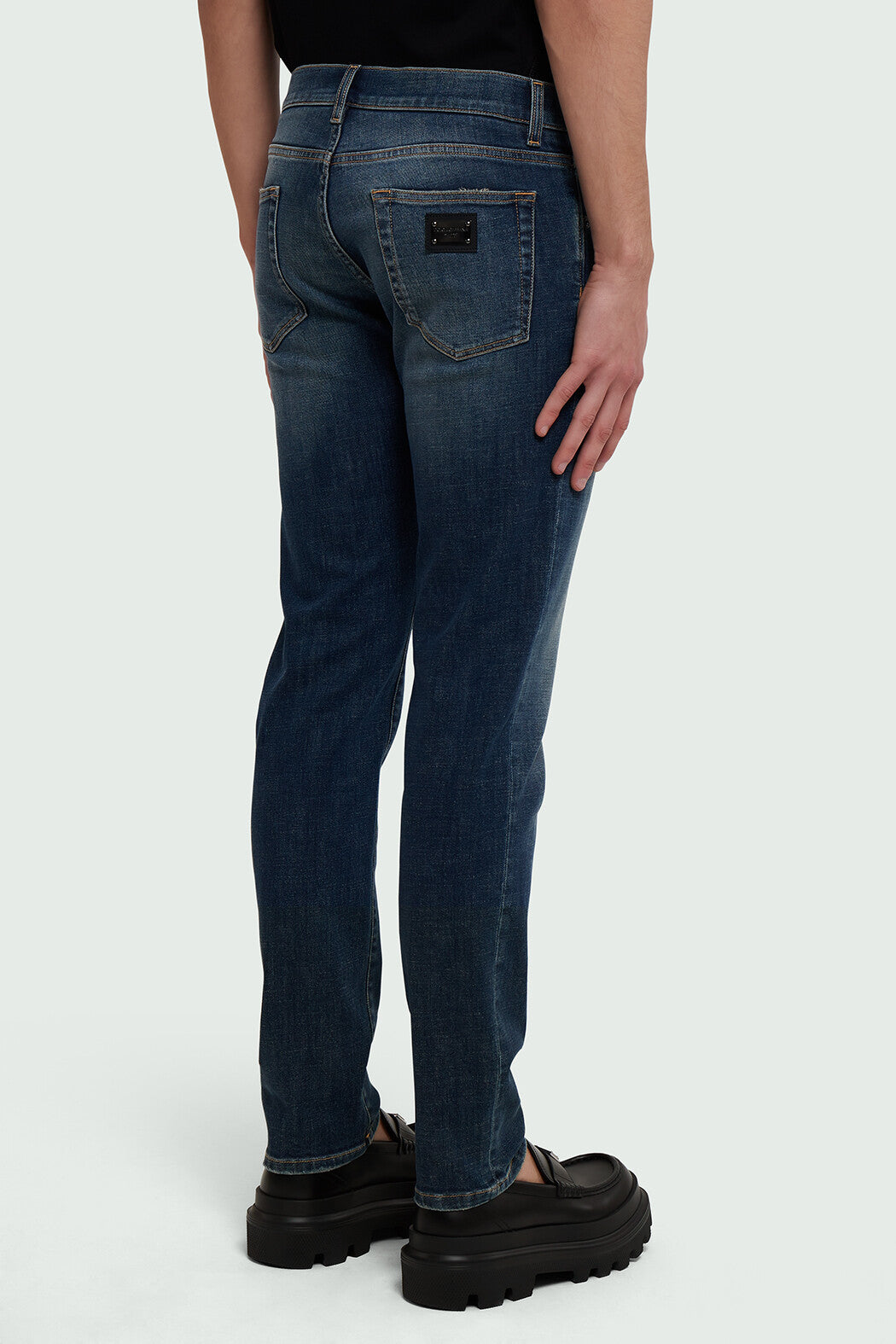 Logo Plate Slim Jeans
