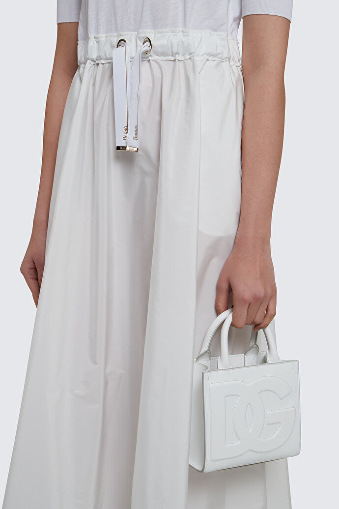 Glam Knit Effect Techno Taffeta Dress