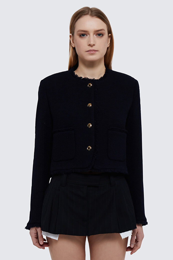 Tweed Cardigan Jacket