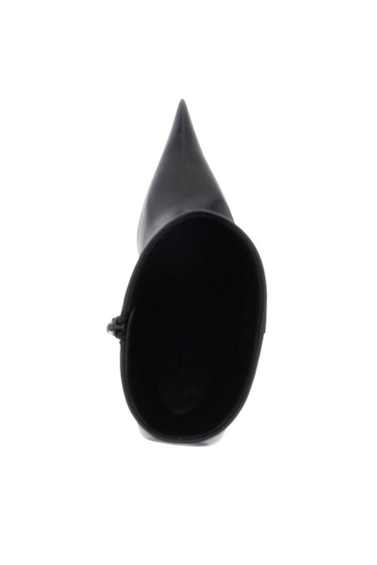 Leather hourglass 100mm ankle boots