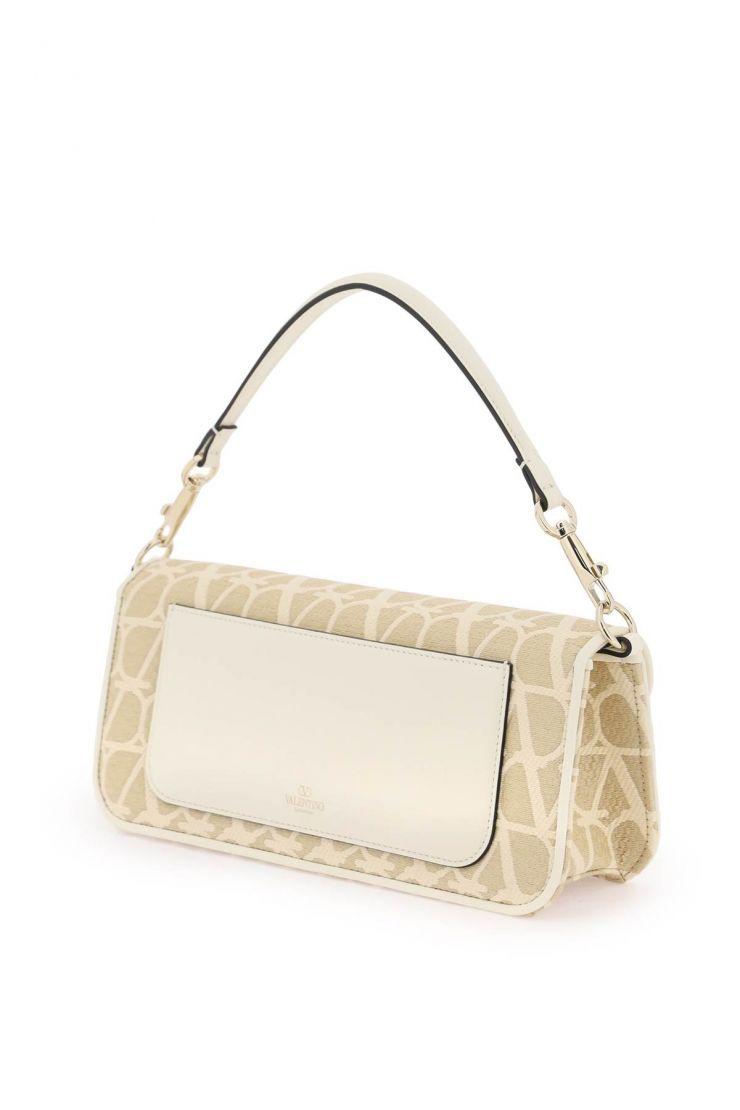 Loco Toile Iconographe Raffia Shoulder Bag