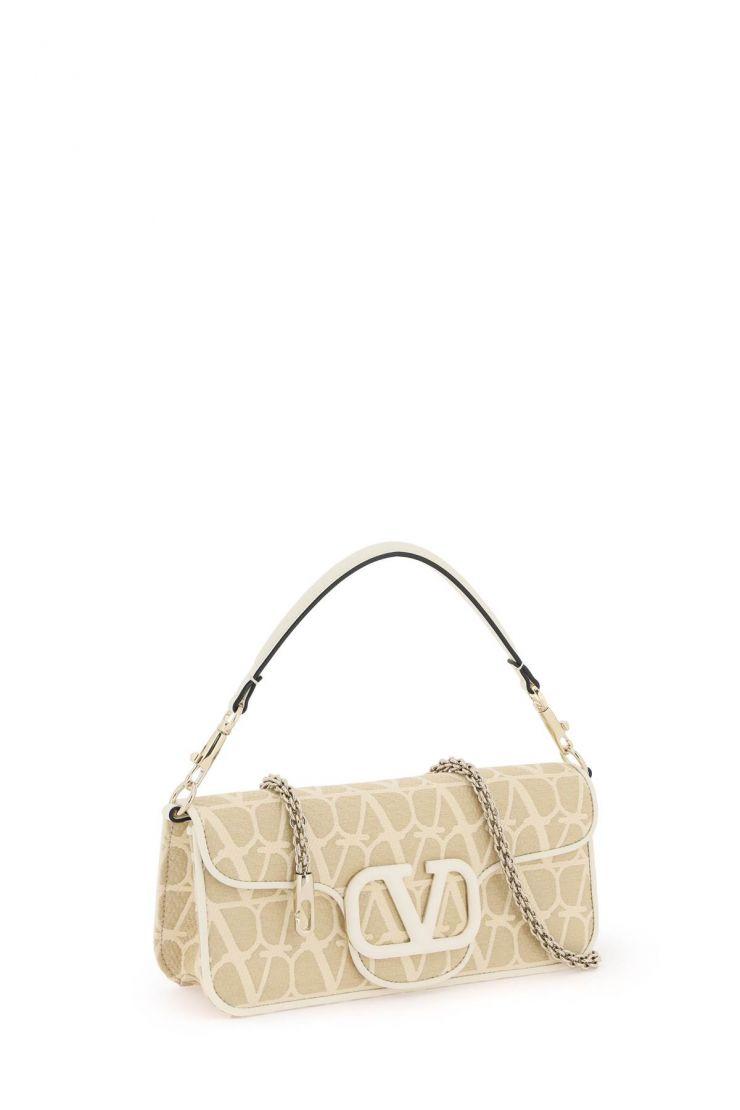 Loco Toile Iconographe Raffia Shoulder Bag