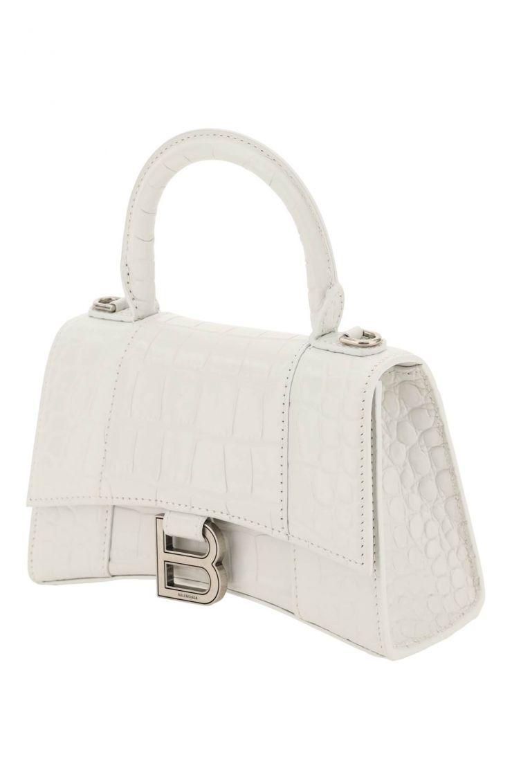 Hourglass XS Crocodile Emboss  Bag