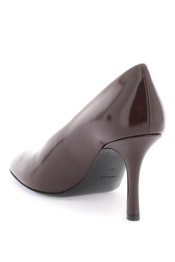 Baby glossy leather pumps
