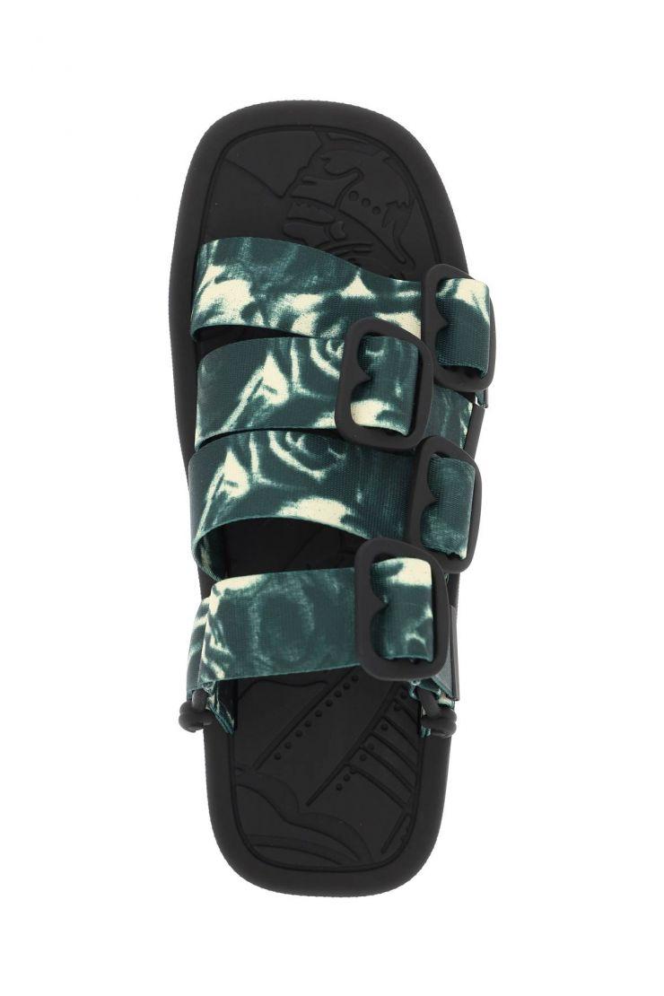 Rose Nylon Strap Sandals