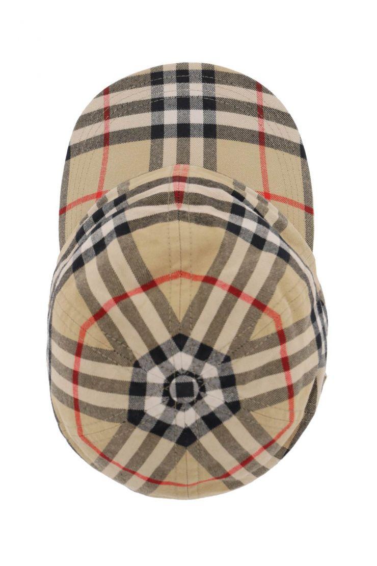 Unisex Check Cotton Cap