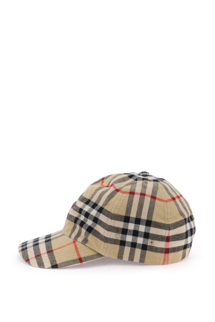 Unisex Check Cotton Cap